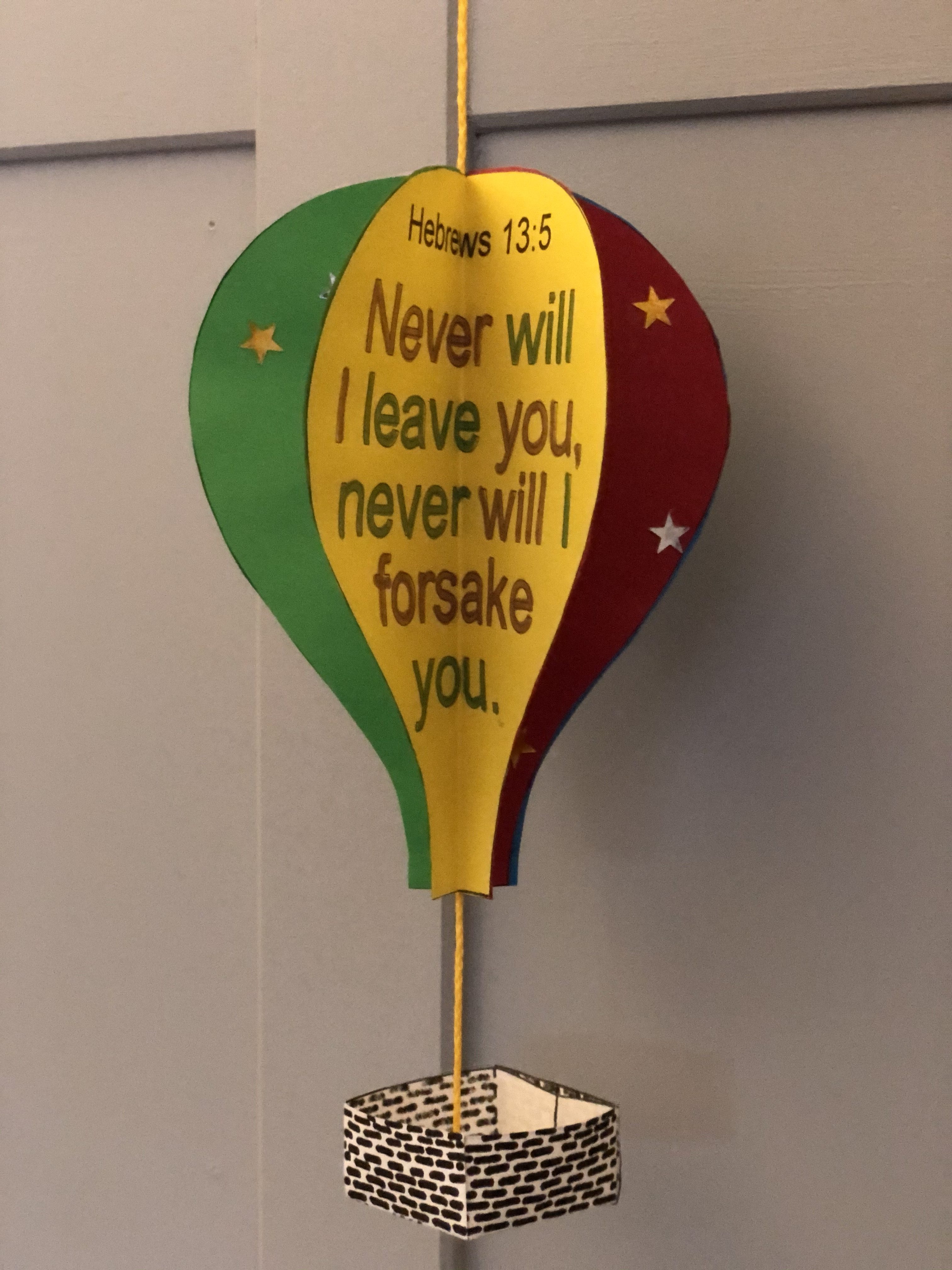 Hot Air Balloon Craft